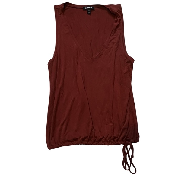 Express V-Neck Sleeveless Top With Drawstring Bottom EUC M - Picture 5 of 8